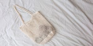 ネット編みのマーケットバッグ
